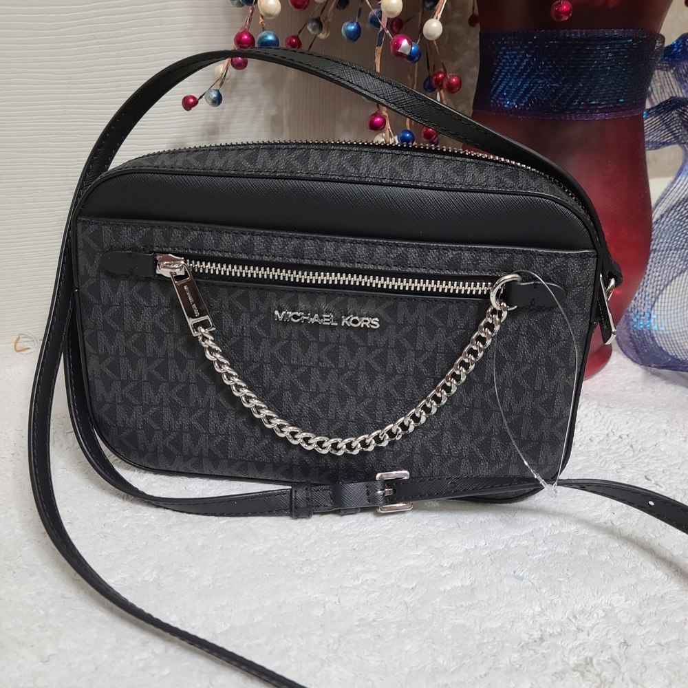 NWOT MIchael Kors Black and Gray Crossbody Bag
